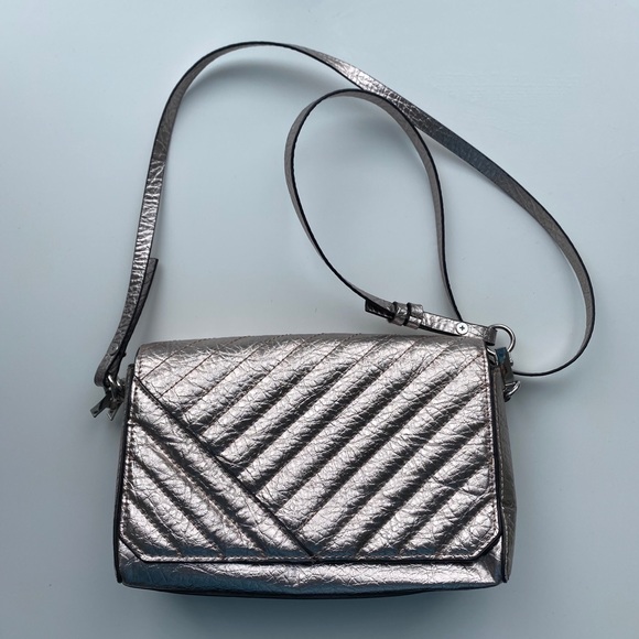 ZARA  metallic Crossbody purse - Picture 1 of 12